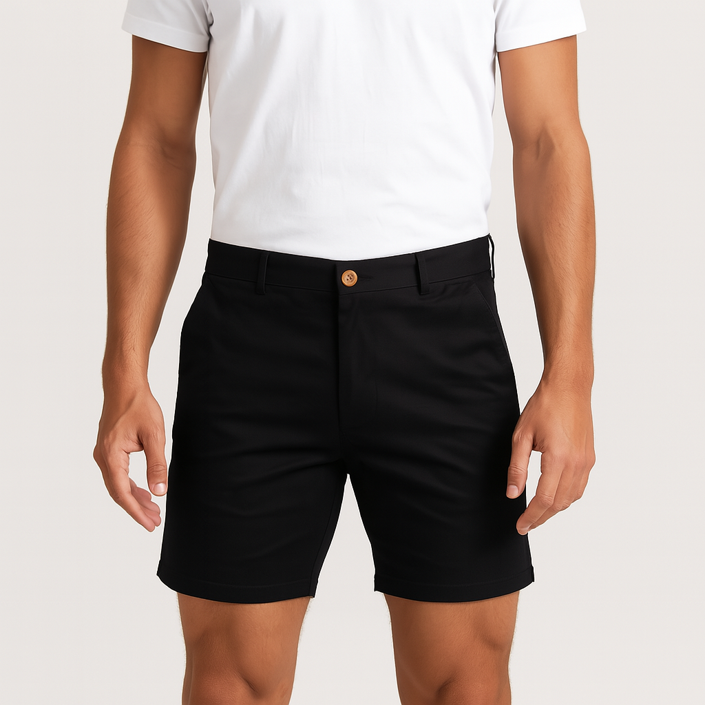 Herren Stretch-Baumwoll-Chino-Shorts – Leichter Sommer-Smart-Style