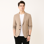 Herren Leichter Sommerblazer – Ungefütterte Leinenmischung Jacke