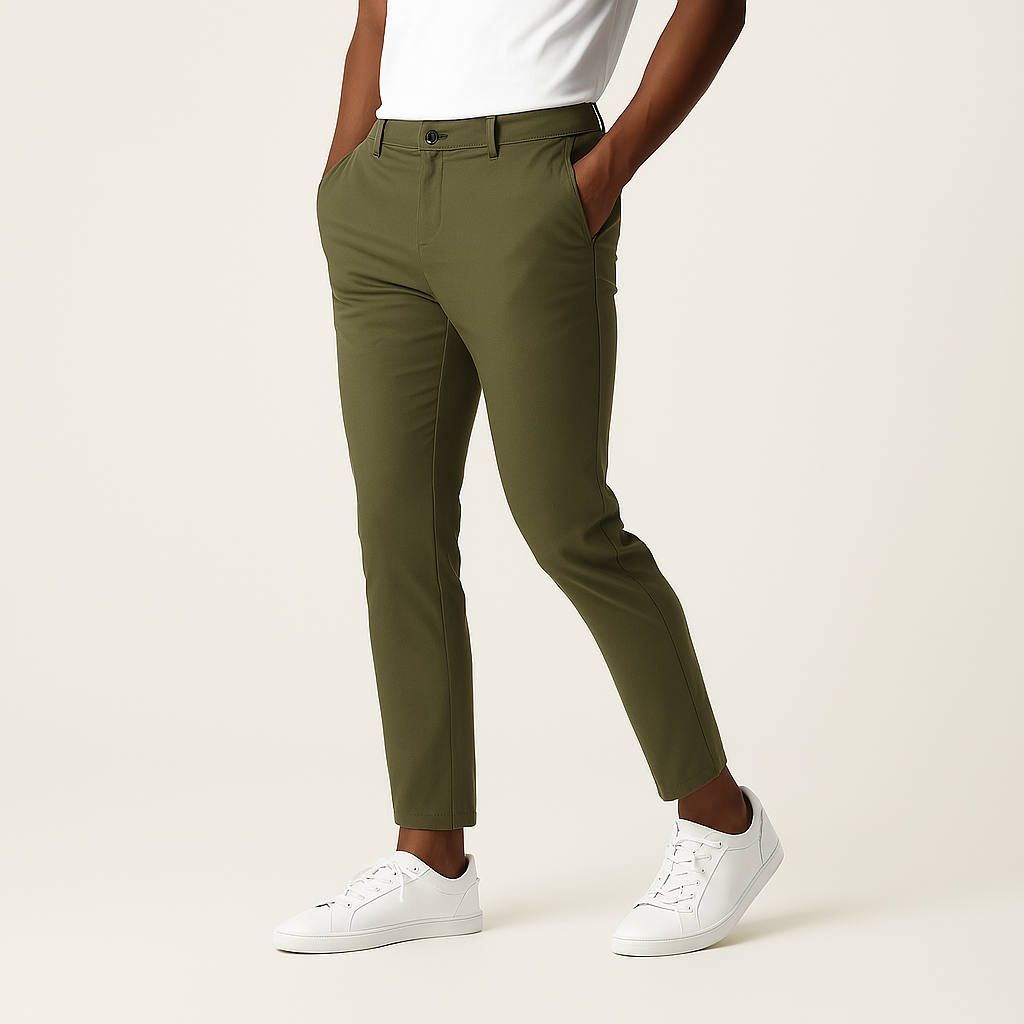 Men’s Slim-Fit Cotton Chinos – Lightweight & Smart Casual Trousers