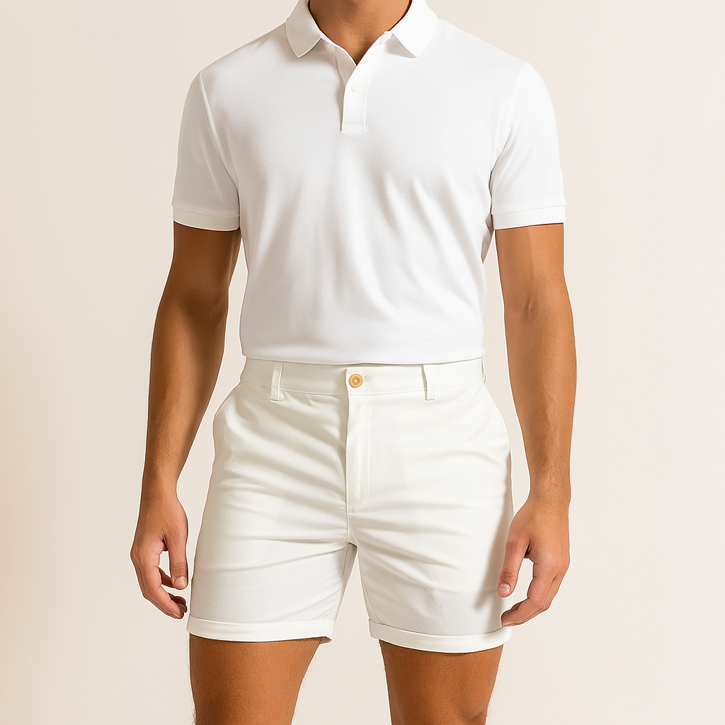 Herren Stretch-Baumwoll-Chino-Shorts – Leichter Sommer-Smart-Style