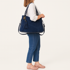 Weiche Wildleder-Handtasche Tote – Damen Frühling/Sommer Tasche