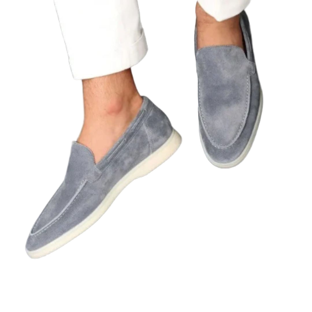 Herren Wildleder-Loafer – Smart-Casual Slip-On-Schuhe
