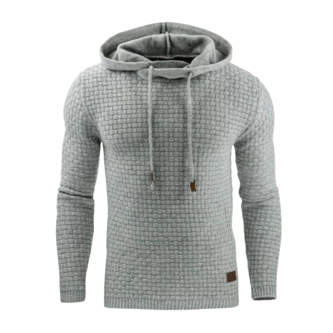 Herren Casual Hoodie – Alltagspullover mit Kordelzugkapuze