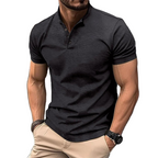 Herren-Poloshirt mit Knopfleiste – Kurzarm-Sommer-Casual-Oberteil