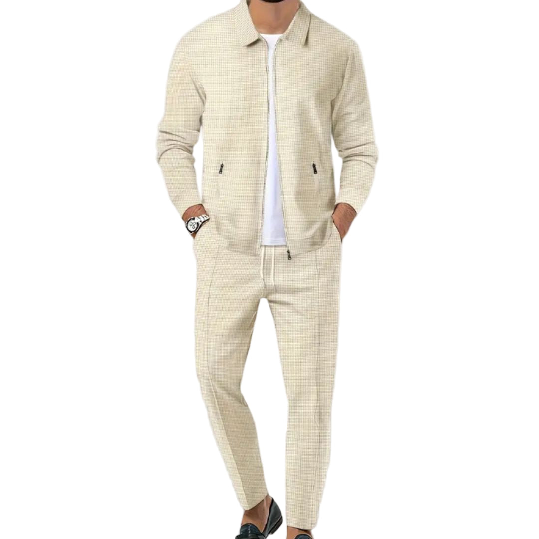Herren Sportanzug Set – 2-teiliges Jogginghose- und Zip-Jacke-Outfit