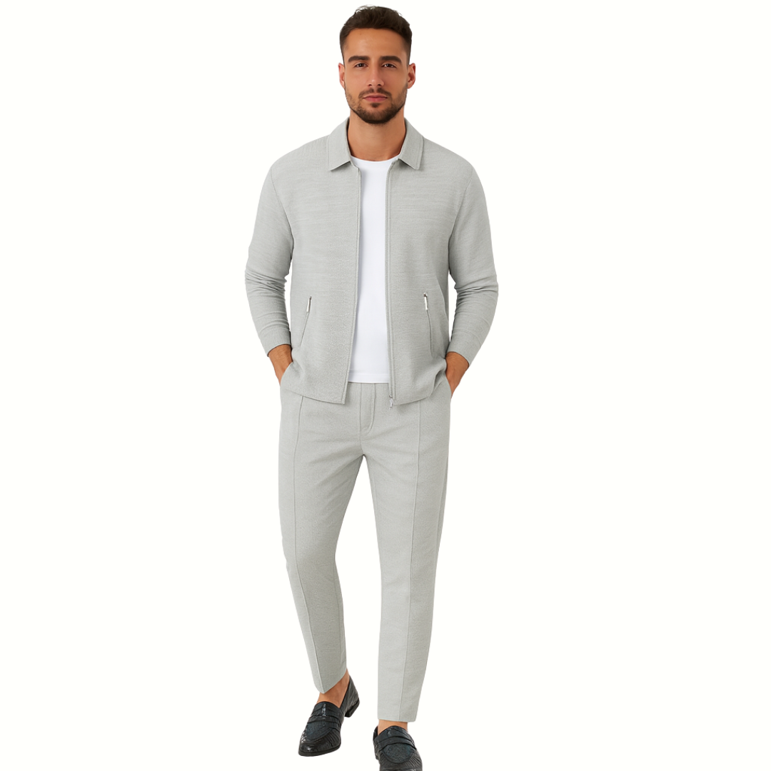 Herren Sportanzug Set – 2-teiliges Jogginghose- und Zip-Jacke-Outfit