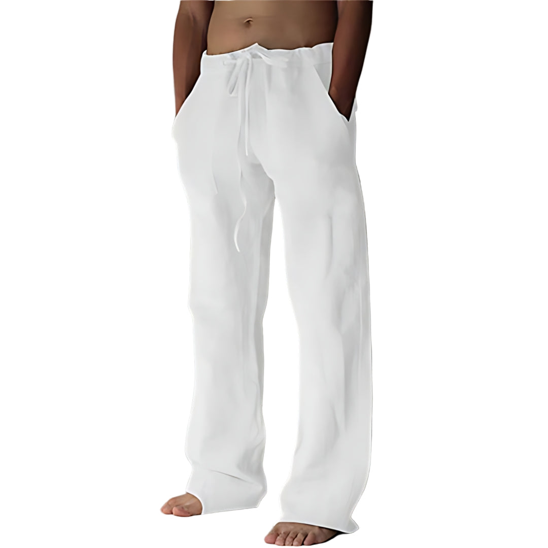 Herren Leinen Sommerhose – Leichte Freizeit-Hosen für den Urlaub