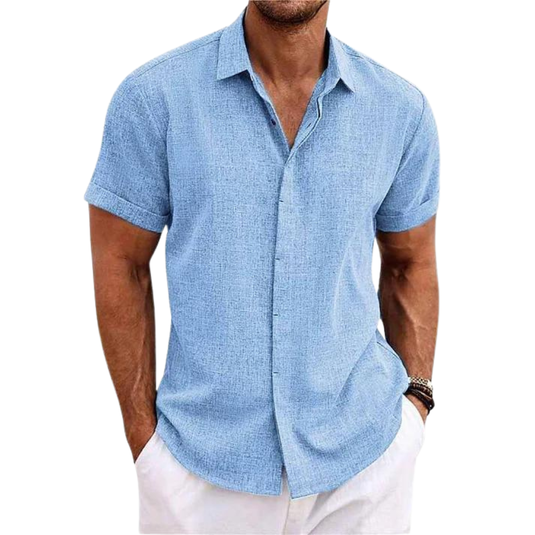 Herren Kurzarmhemd – Smart-Casual Sommer Button-Up
