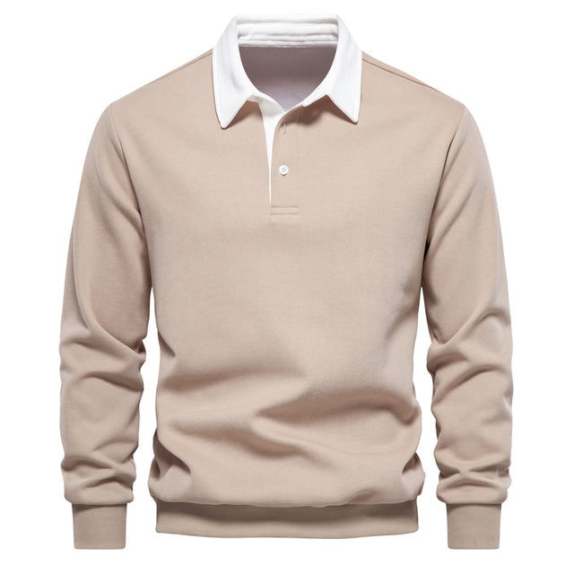 Herren Polo Pullover – Langarm Stricktop für smart-casual Outfits