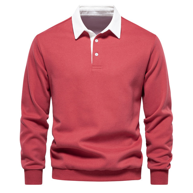 Herren Polo Pullover – Langarm Stricktop für smart-casual Outfits