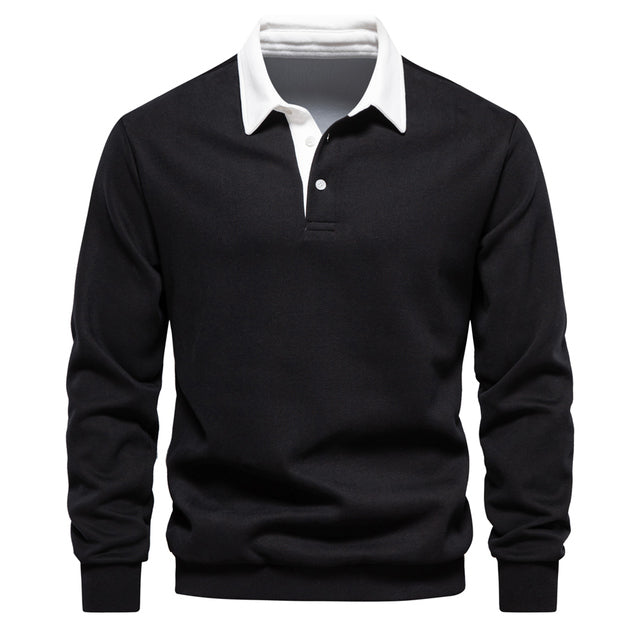 Herren Polo Pullover – Langarm Stricktop für smart-casual Outfits