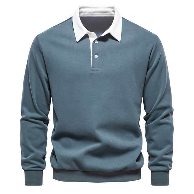Herren Polo Pullover – Langarm Stricktop für smart-casual Outfits