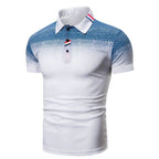 Herren-Kurzarm-Poloshirt – Klassischer Rippkragen Sommeroberteil