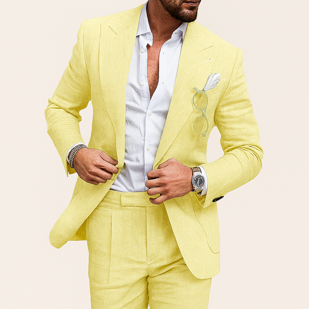Herren Eleganter Slim-Fit Anzug – Modernes, Maßgeschneidertes Formalwear