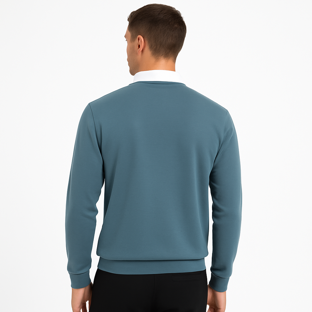 Herren Polo Pullover – Langarm Stricktop für smart-casual Outfits