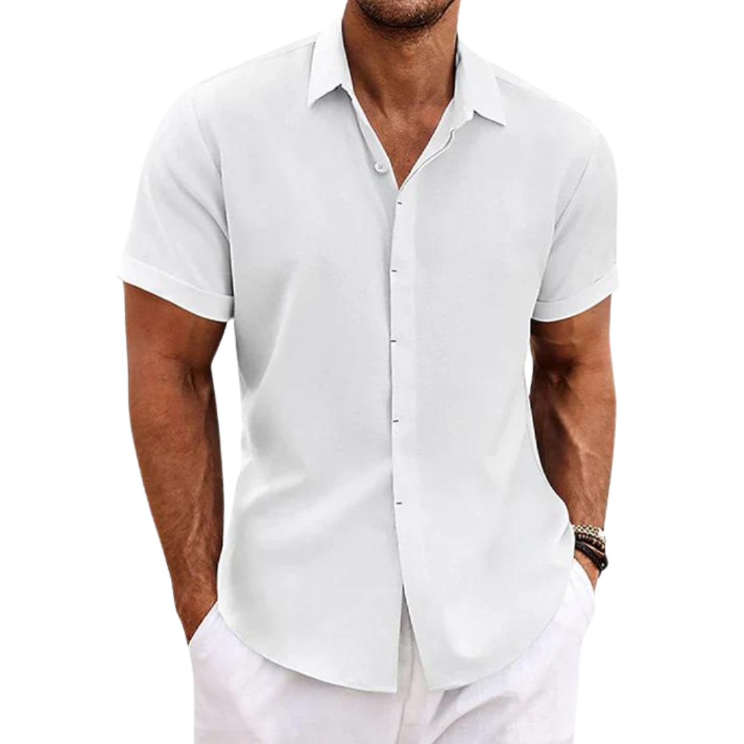 Herren Kurzarmhemd – Smart-Casual Sommer Button-Up