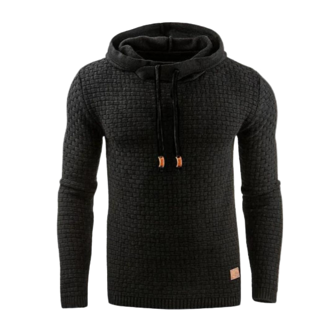 Herren Casual Hoodie – Alltagspullover mit Kordelzugkapuze