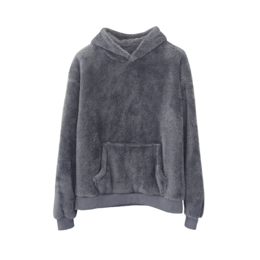 Herren Fleece-Hoodie – Lässiger Pullover mit Kängurutasche