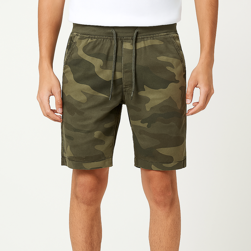 Herren Camo Cargo-Shorts – Oslo Leichte, Atmungsaktive Sommer-Shorts