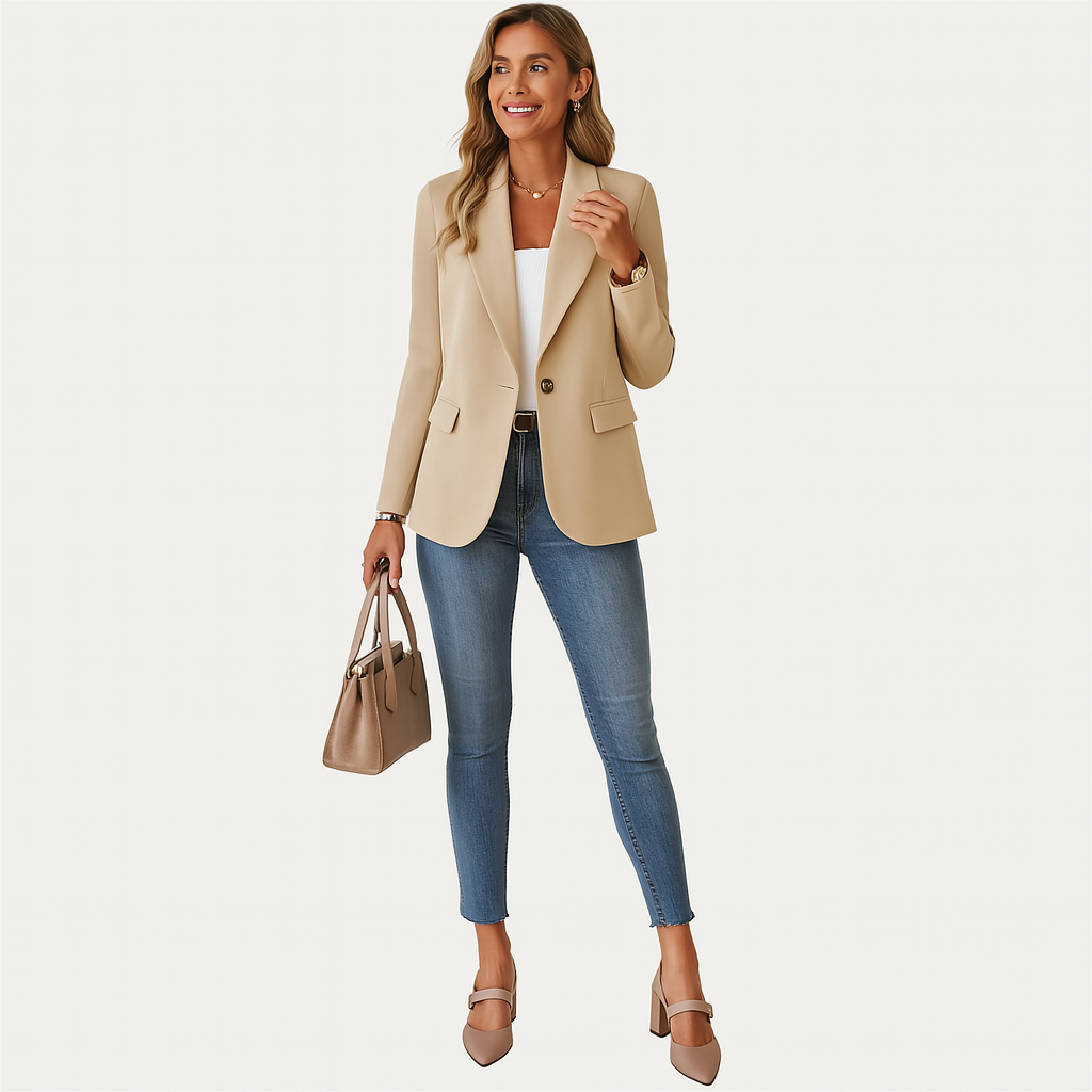 Damen Leichter Blazer – Vicky Unstrukturierte Jacke