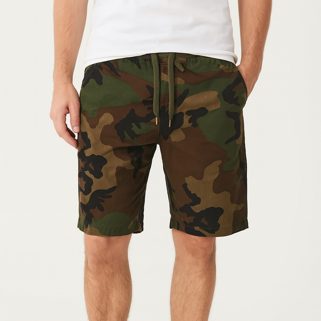 Herren Camo Cargo-Shorts – Oslo Leichte, Atmungsaktive Sommer-Shorts