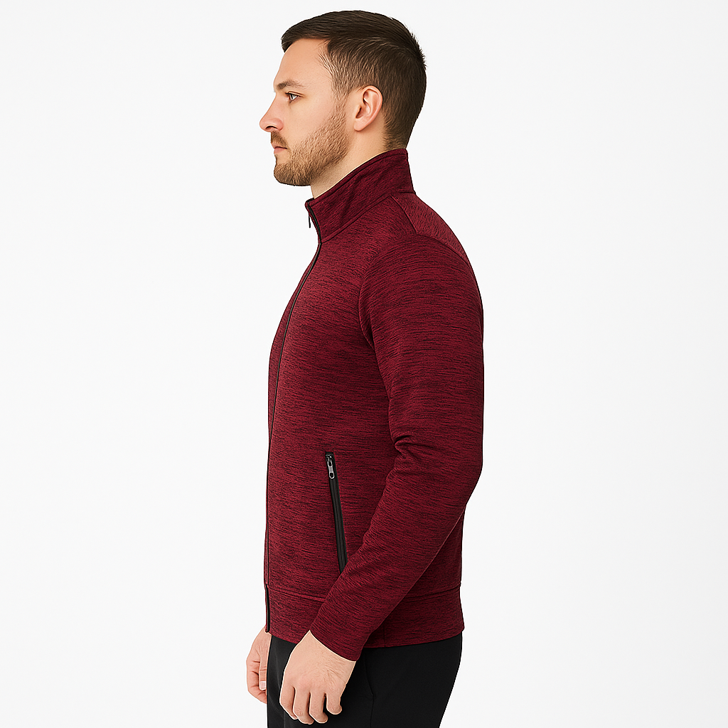 Herren Zip-Up Sportweste mit Kragen – Ärmellose Freizeit-Gilet