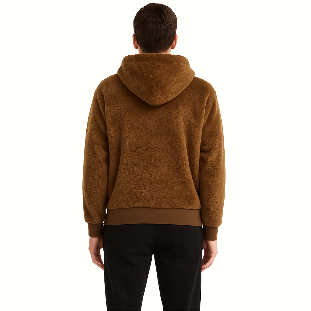 Herren Fleece-Hoodie – Lässiger Pullover mit Kängurutasche
