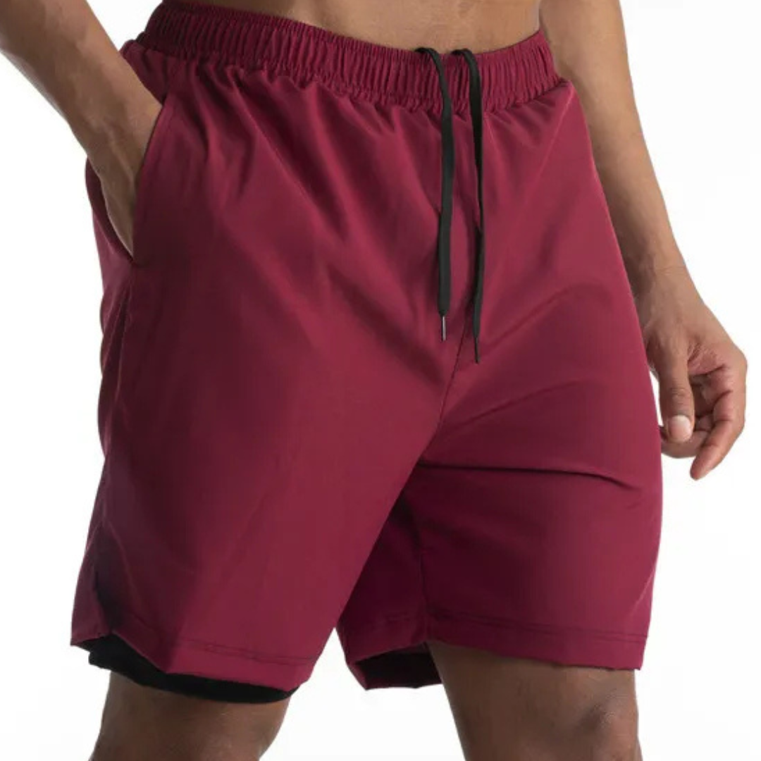 Herren Laufshorts mit Innenfutter und Handy-Tasche – Für Fitness & Training