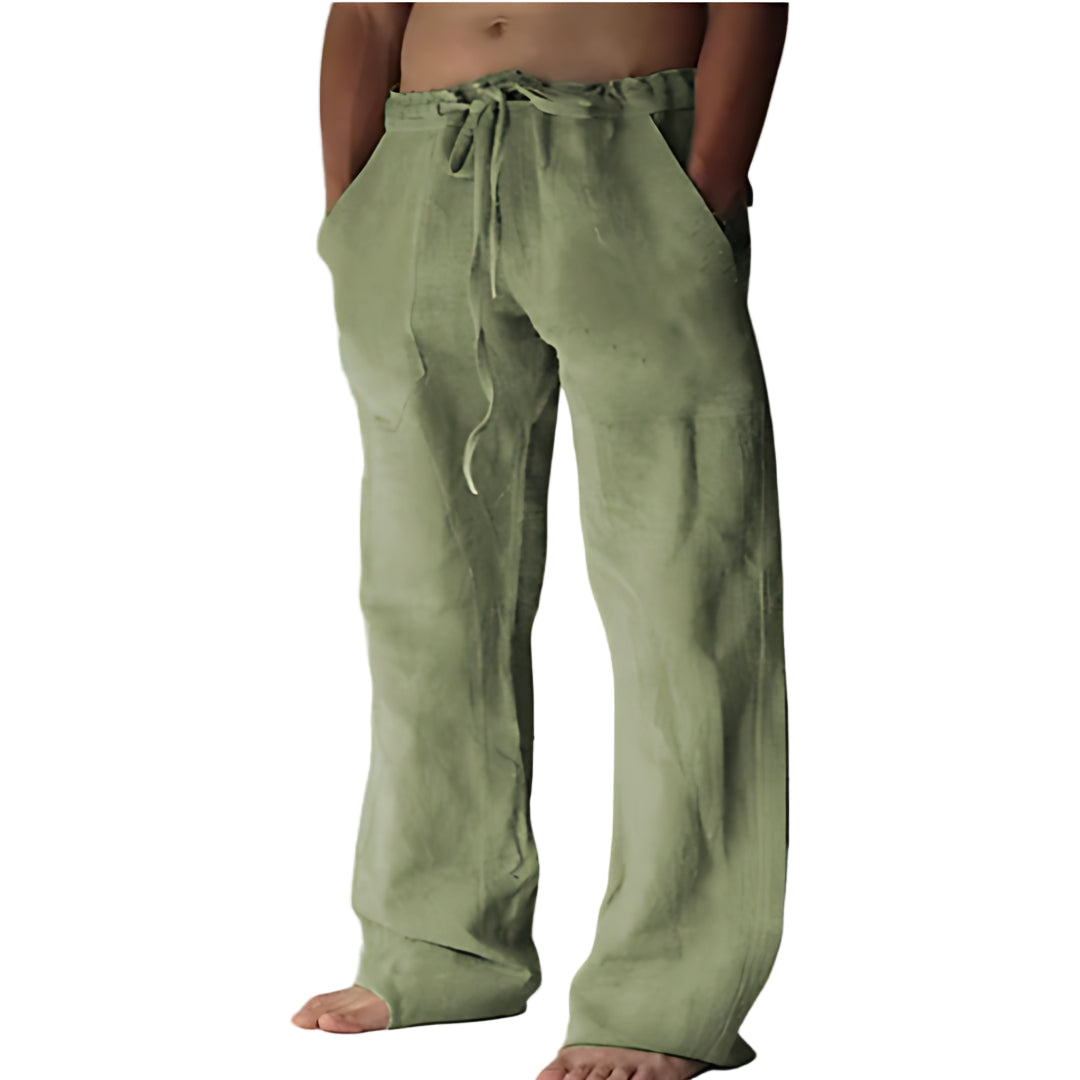 Herren Leinen Sommerhose – Leichte Freizeit-Hosen für den Urlaub