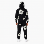 Unisex Floral Trainingsanzug Set mit Kapuzenpullover und Jogginghose – Streetwear