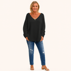 Oversized Weicher Kaschmir-Pullover – Lässige Rundhals-Passform