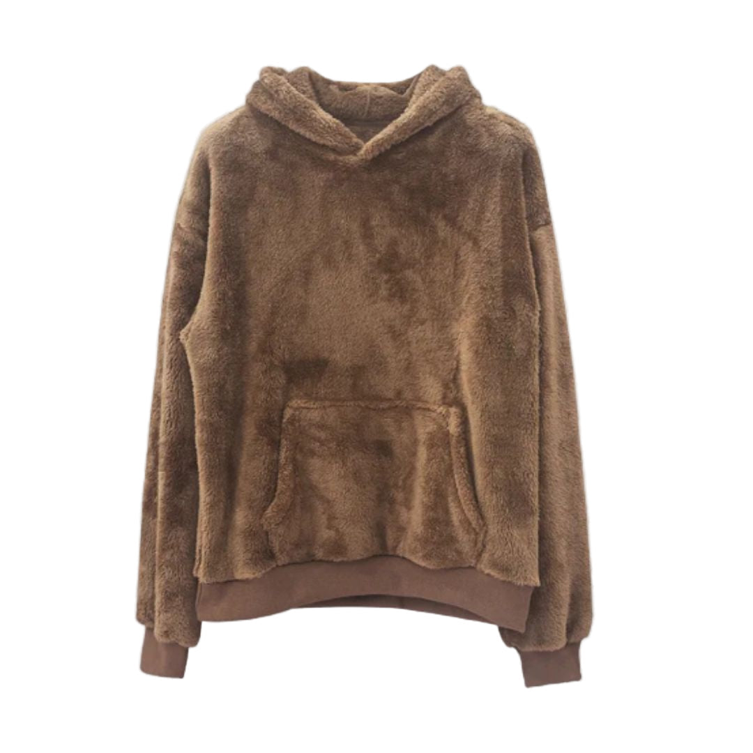 Herren Fleece-Hoodie – Lässiger Pullover mit Kängurutasche