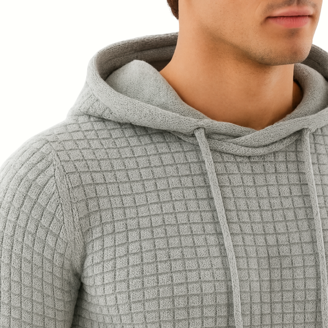 Herren Casual Hoodie – Alltagspullover mit Kordelzugkapuze