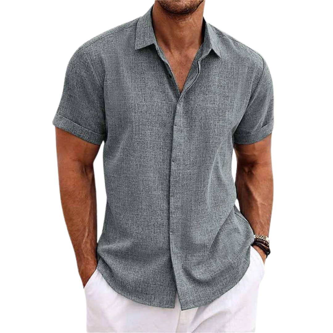 Herren Kurzarmhemd – Smart-Casual Sommer Button-Up