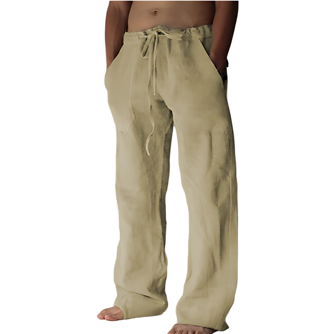 Herren Leinen Sommerhose – Leichte Freizeit-Hosen für den Urlaub