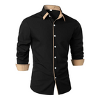 Herren Frühlingshemd – Langarm-Casual Button-Up-Oberteil
