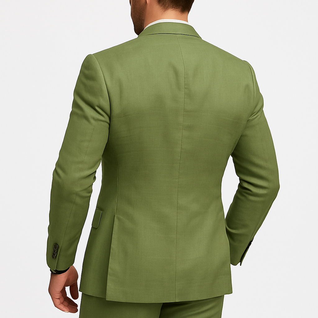 Herren Leinen-Anzug Set – 2-teiliges Sommerhochzeits- & Urlaubsoutfit