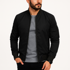 Leichte Bomberjacke für Herren – Frühjahrs-Sommer Lagenlook