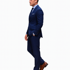 Herren 2-Teiliges Anzug Set mit Sakko und Hose – Formelle Bürobekleidung