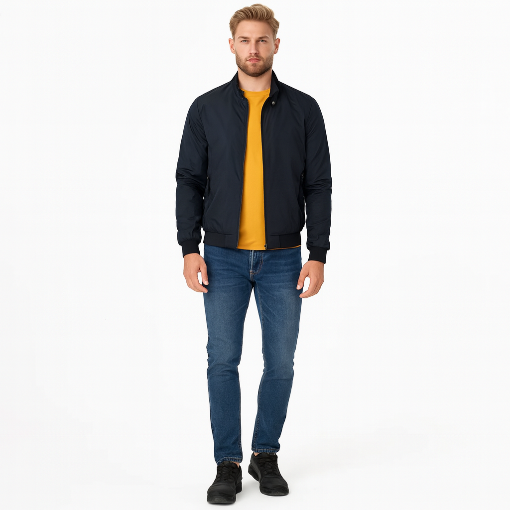Herren Sommer Bomberjacke – Leichte, lässige Zip-Up Jacke