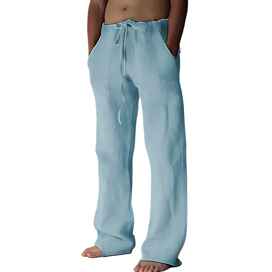Herren Leinen Sommerhose – Leichte Freizeit-Hosen für den Urlaub