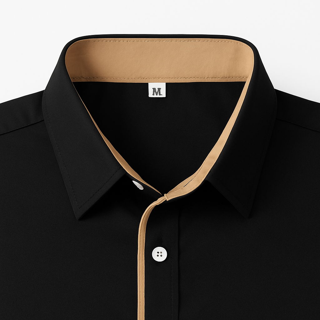 Herren Frühlingshemd – Langarm-Casual Button-Up-Oberteil