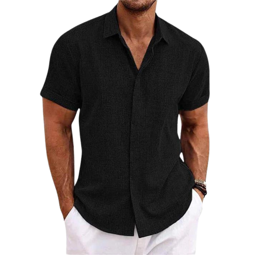 Herren Kurzarmhemd – Smart-Casual Sommer Button-Up