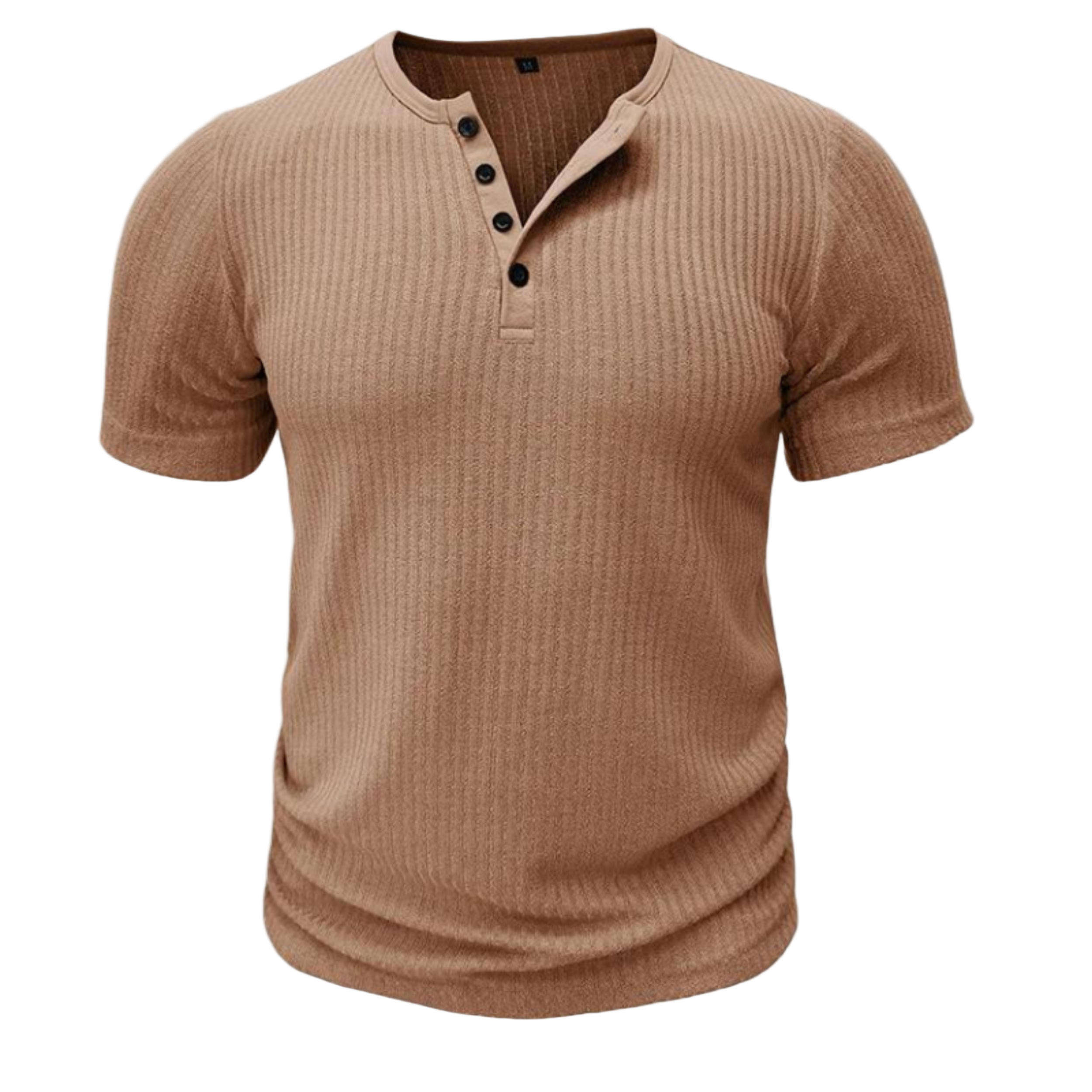 Herren Muskelbetontes Henley T-Shirt – Kurzarm Slim Fit Freizeitshirt