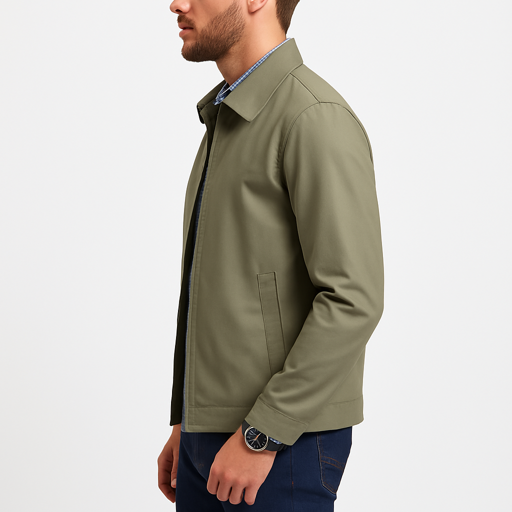 Herren Sommerjacke – Leichte, lässige Zip-Up Jacke