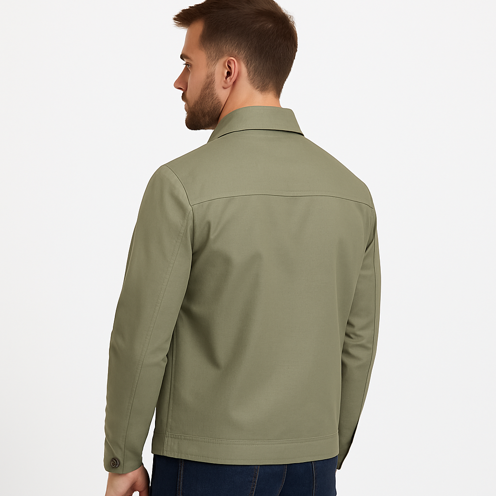 Herren Sommerjacke – Leichte, lässige Zip-Up Jacke