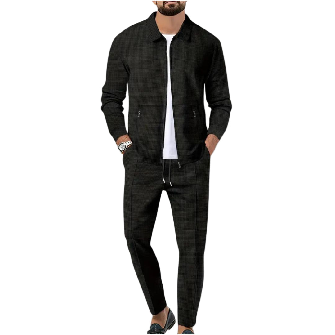 Herren Sportanzug Set – 2-teiliges Jogginghose- und Zip-Jacke-Outfit