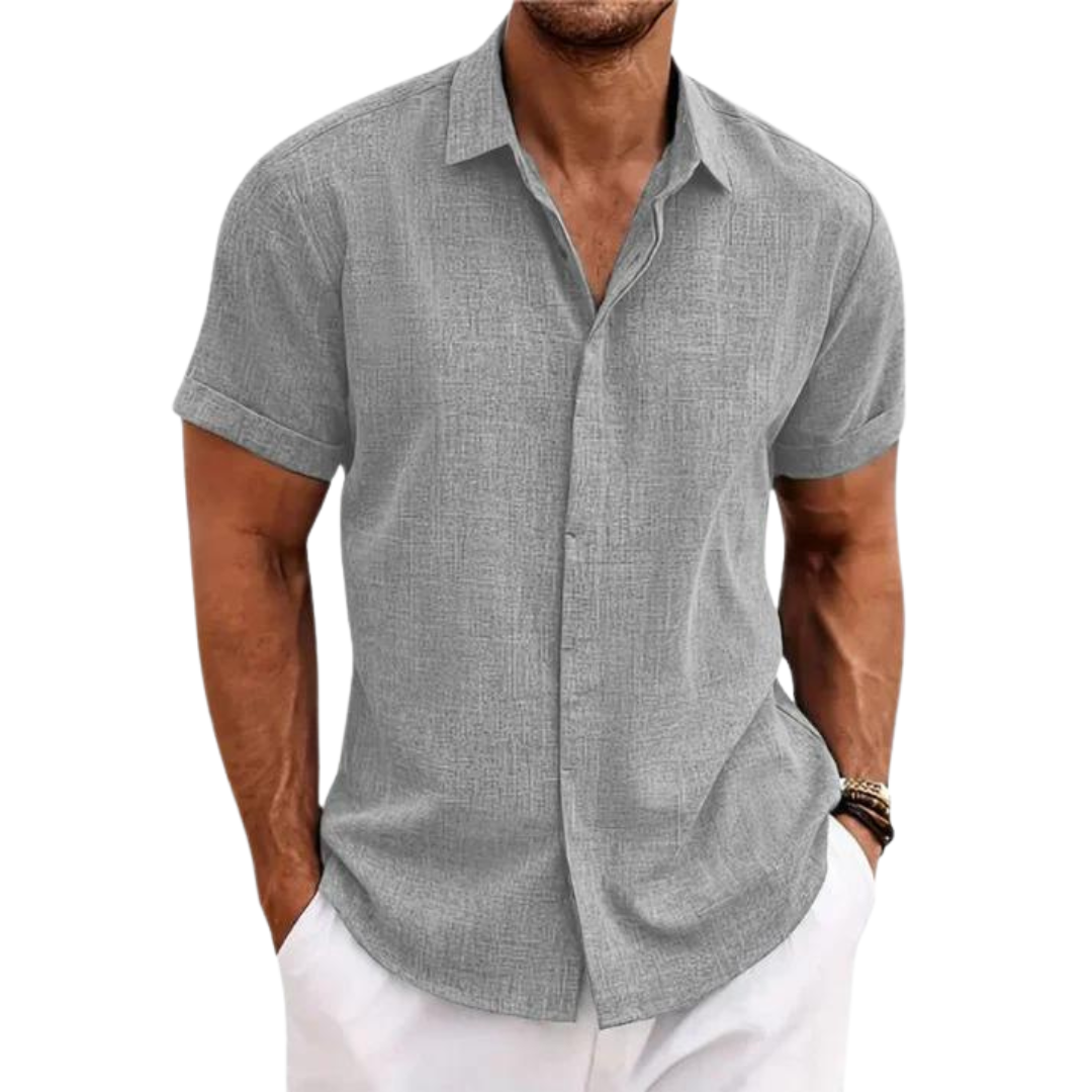 Herren Kurzarmhemd – Smart-Casual Sommer Button-Up