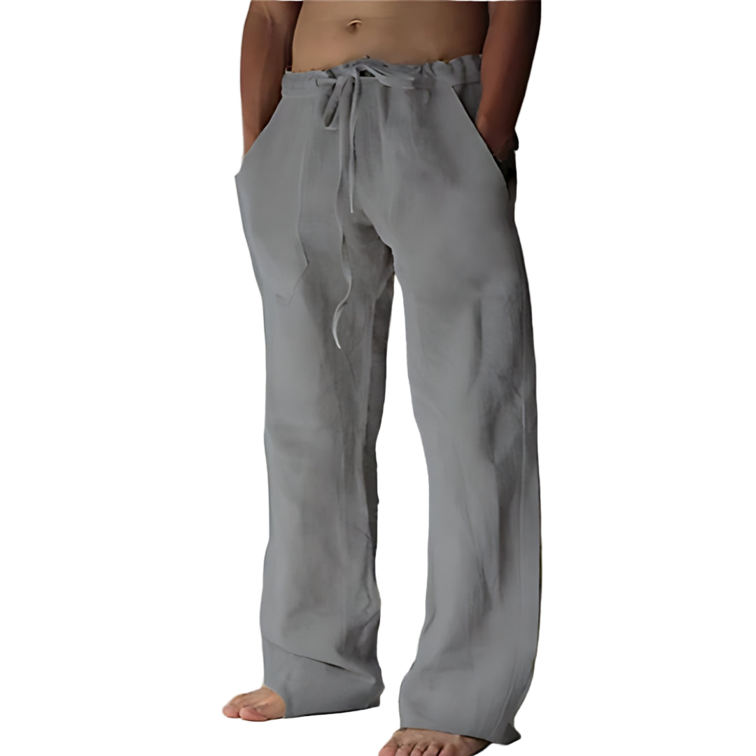 Herren Leinen Sommerhose – Leichte Freizeit-Hosen für den Urlaub
