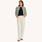 Gestreiftes 2-teiliges Sommer-Co-Ord-Set für Damen – Leichtes Leinen